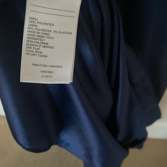 Laundry by Shelli Segal Navy Blue Gown - size 6 - Picture 7 of 7